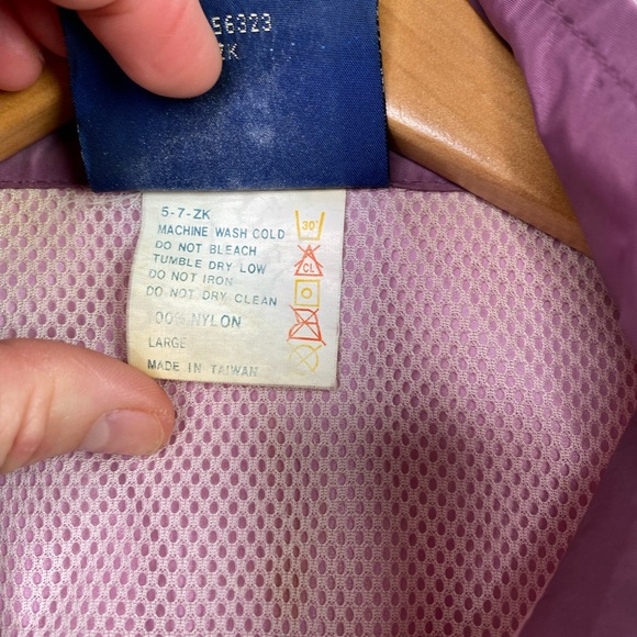 Vintage NIKE Track Jacket Two Tone Windbreaker Size Large - Picture 5 of 6